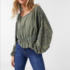 Free people blouse top NWT